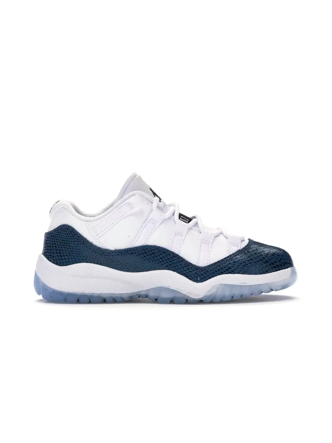 Детские кроссовки с змеиным принтом Jordan 11 Retro Low — изображение 1 из 4, белый/черный-темно-синий