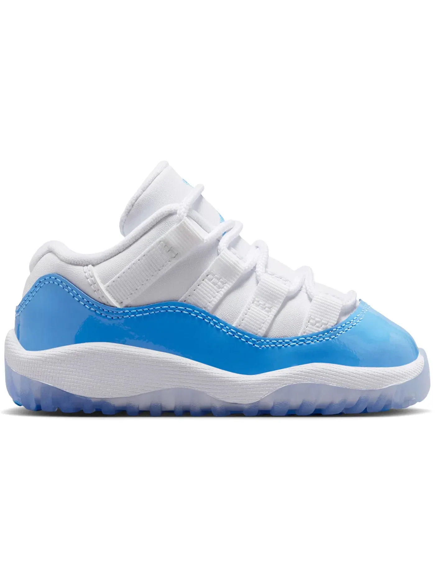 Детские кроссовки Lifestyle с блестящим носком Jordan 11 Retro Low — изображение 1 из 1, белый/синий/черный