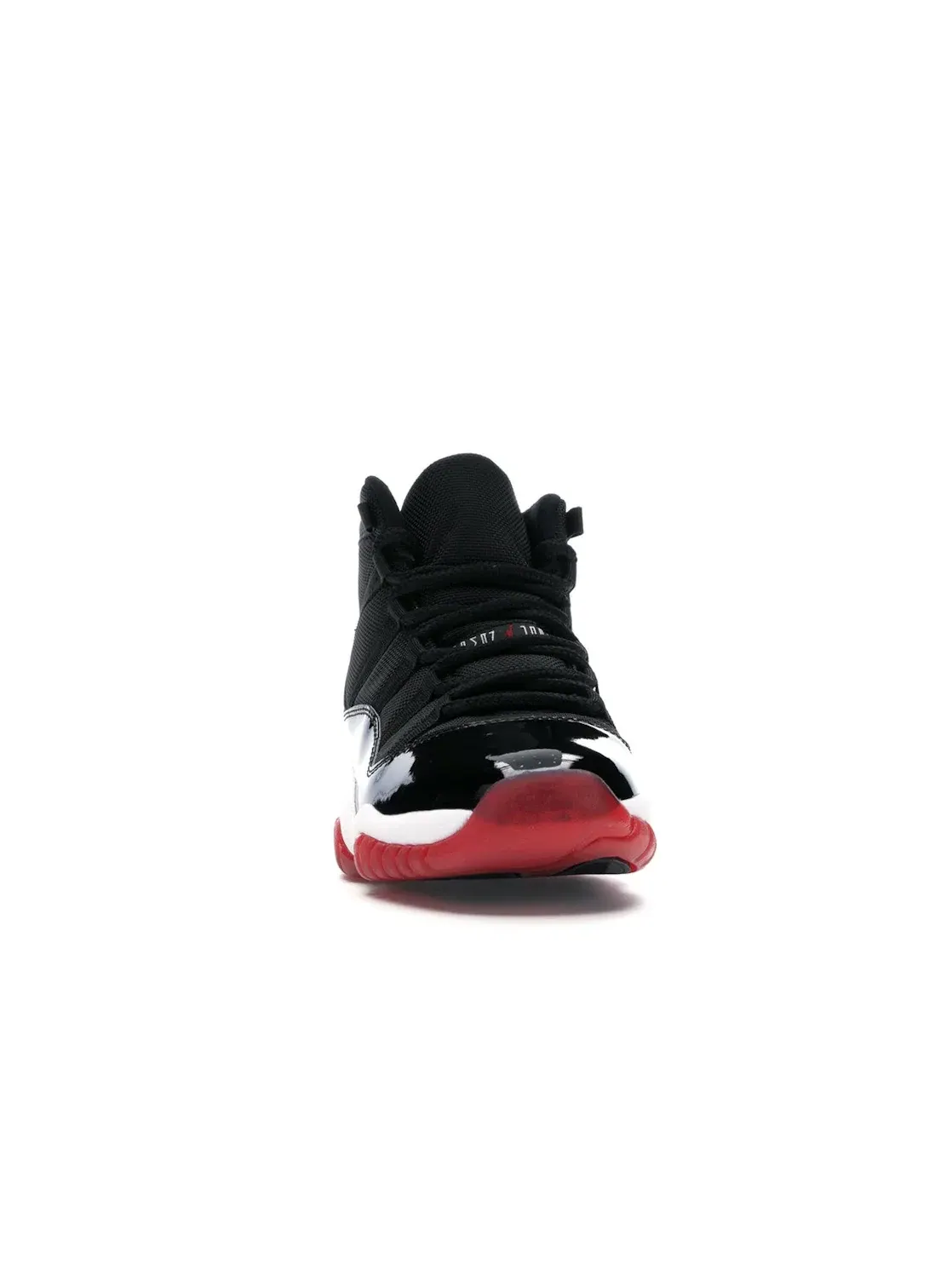 Детские кроссовки для мальчиков с высоким берцем Jordan 11 Retro Jordan — изображение 2 из 4, черный/белый-красный