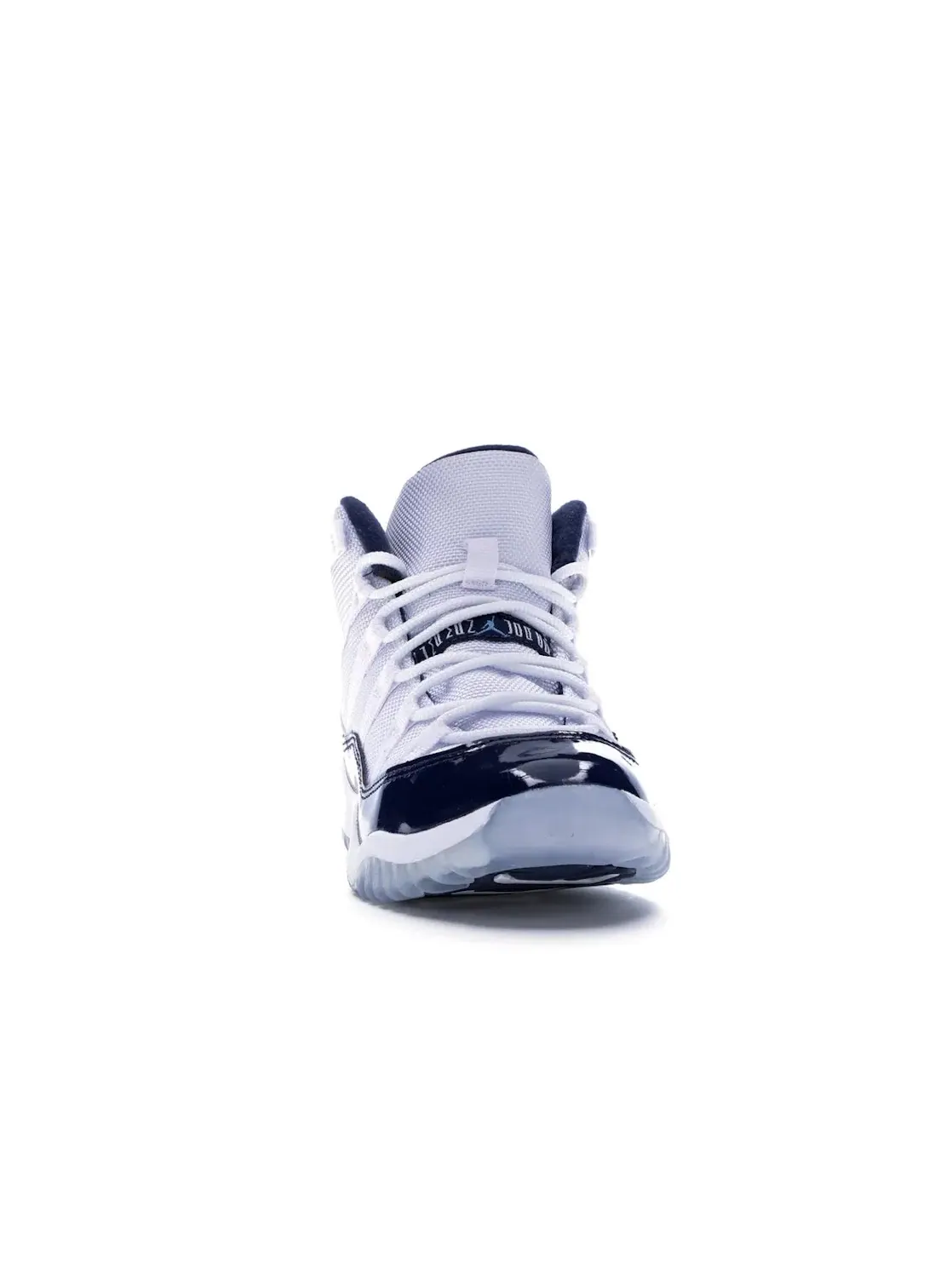 Детские кроссовки для мальчиков с высоким силуэтом Jordan 11 Retro Jordan — изображение 2 из 4, белый/синий-темно-синий