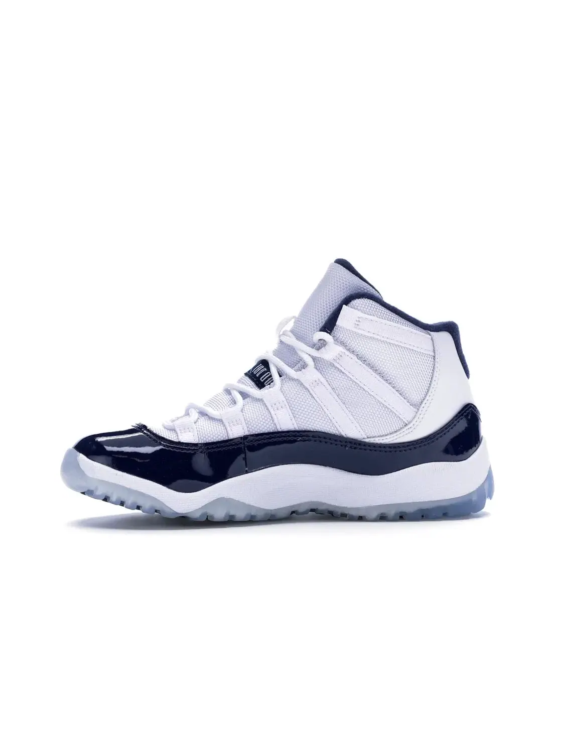Детские кроссовки для мальчиков с высоким силуэтом Jordan 11 Retro Jordan — изображение 3 из 4, белый/синий-темно-синий