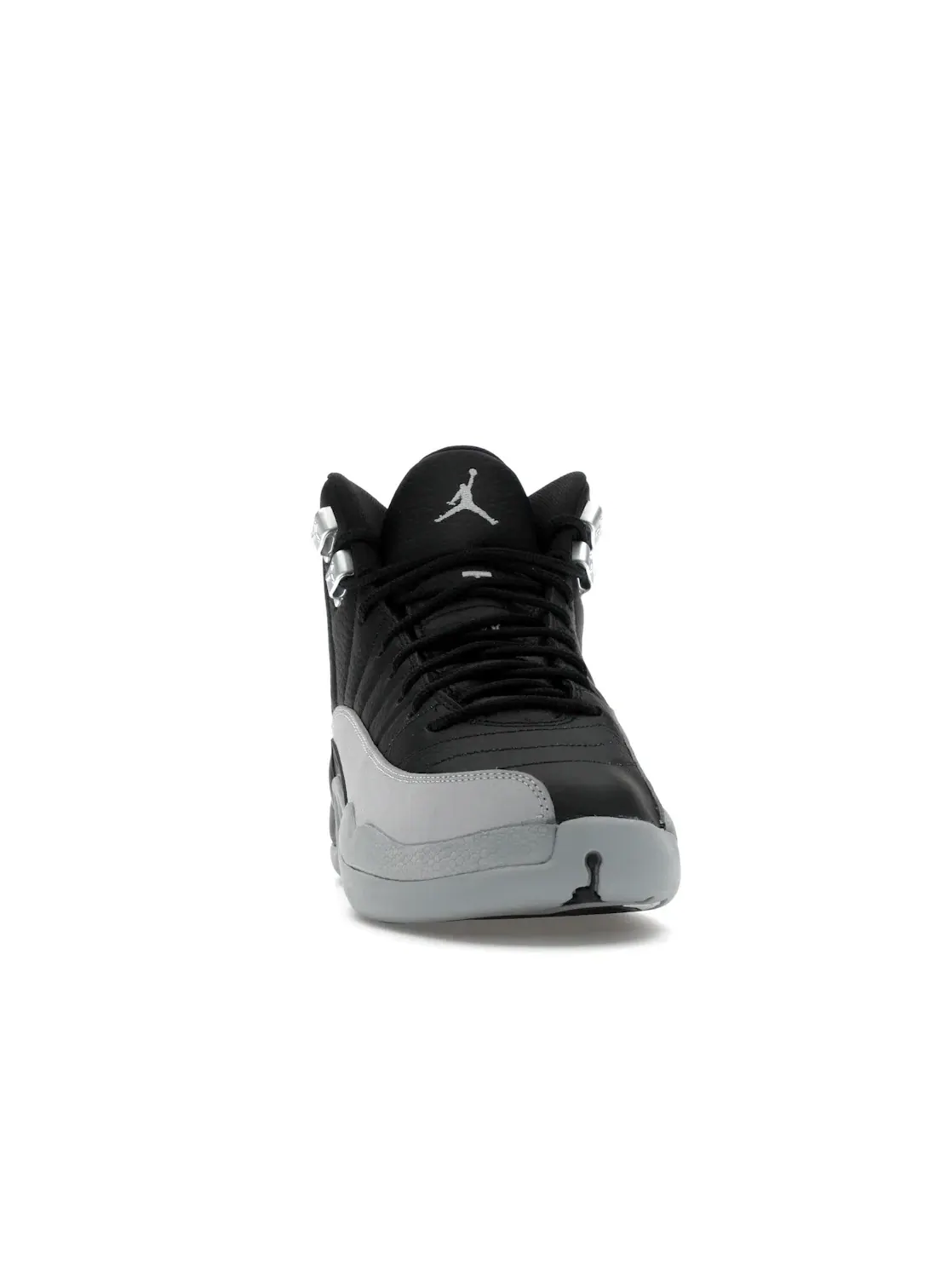 Детские кроссовки высокие с принтом Jordan 12 Retro Barons (GS) Jordan — изображение 2 из 4, черный/серый-белый