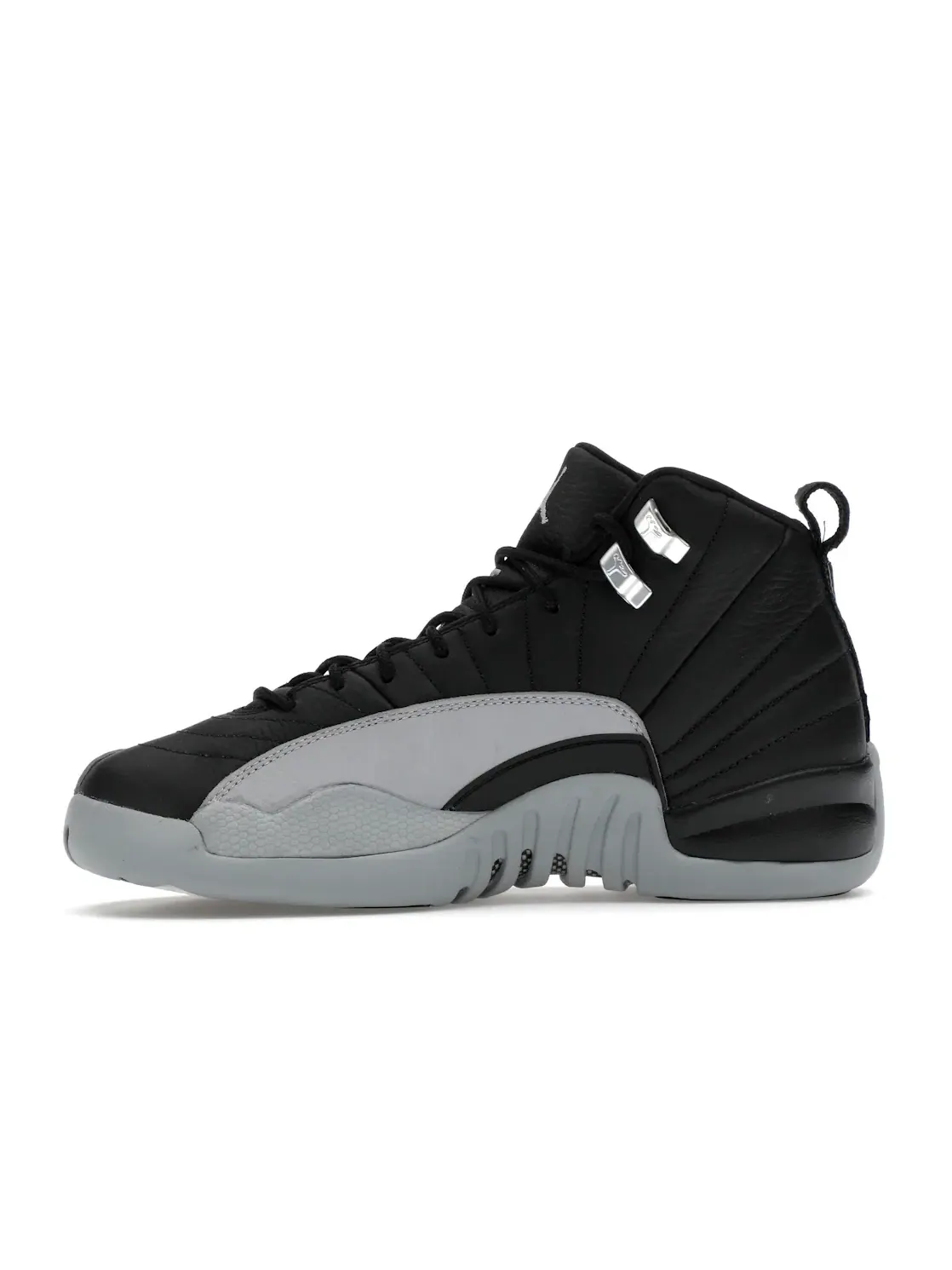 Детские кроссовки высокие с принтом Jordan 12 Retro Barons (GS) Jordan — изображение 3 из 4, черный/серый-белый