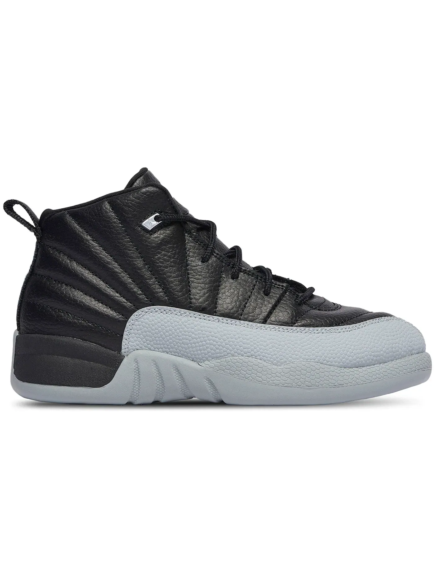 Детские кроссовки с высоким верхом Jordan 12 Retro Jordan — изображение 1 из 1, черный/серый-белый