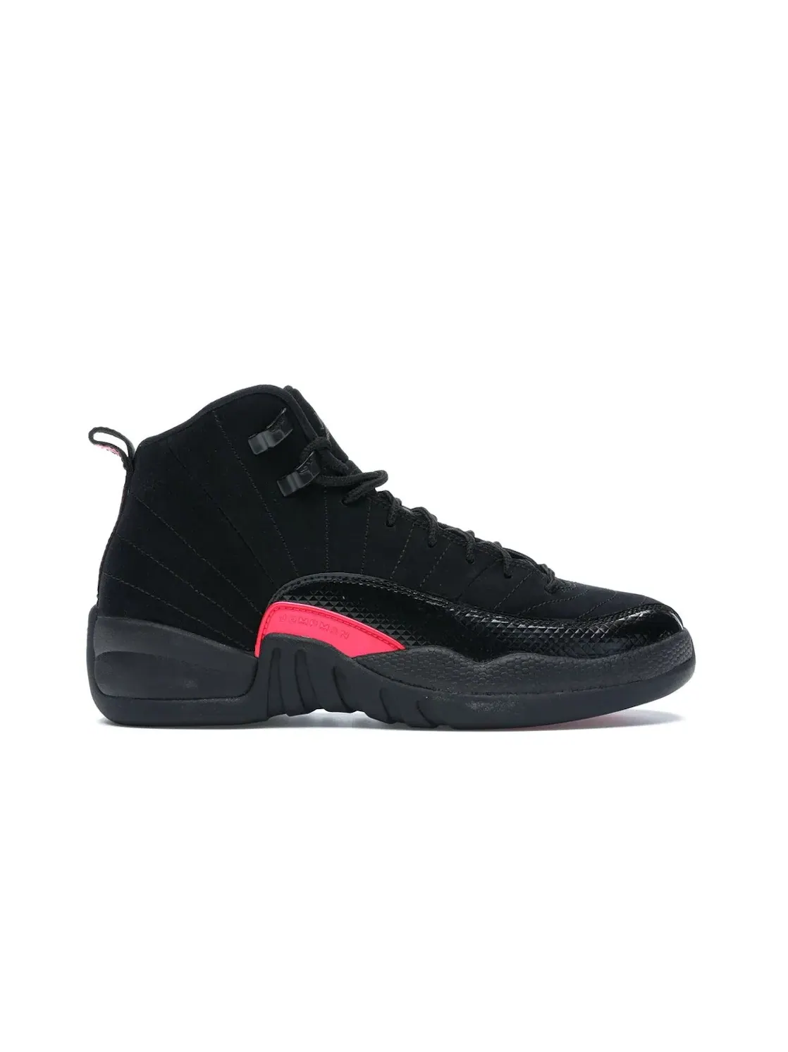Детский баскетбольный кроссовок с длинным шнурованием Jordan 12 Retro Jordan — изображение 1 из 4, черный/розовый