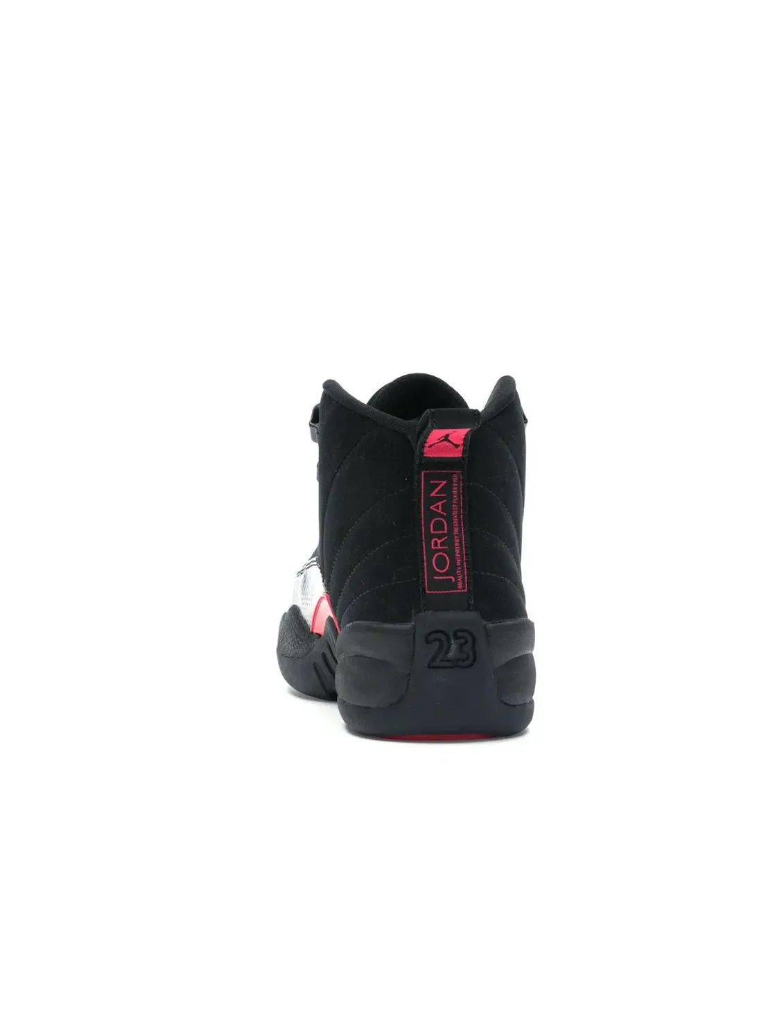 Детский баскетбольный кроссовок с длинным шнурованием Jordan 12 Retro Jordan — изображение 4 из 4, черный/розовый