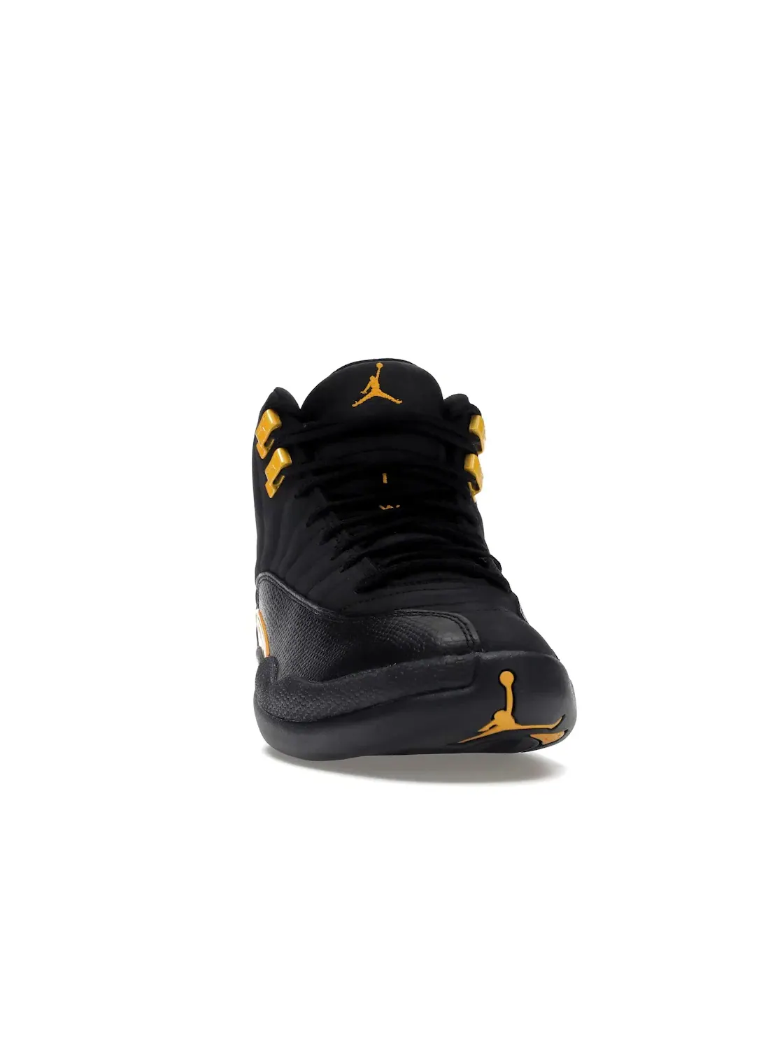 Мужские кроссовки кожаные с принтом Jordan 12 Retro — изображение 2 из 4, черный