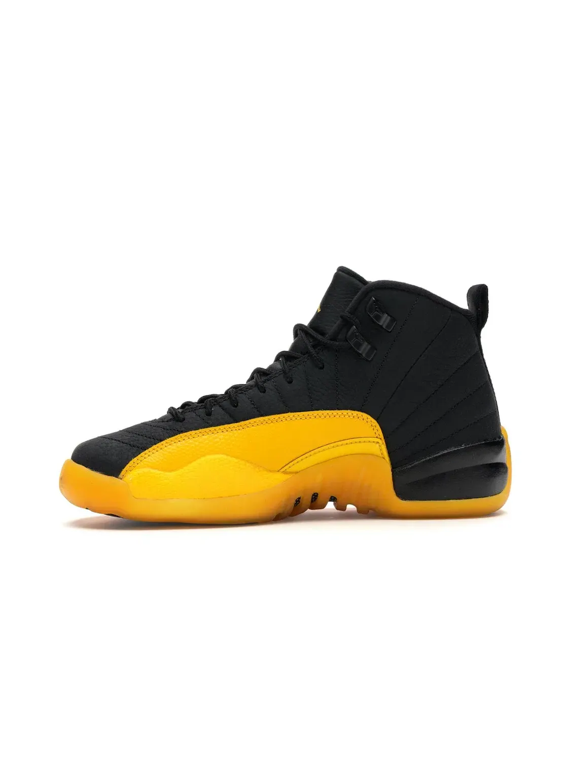 Детские кроссовки для мальчиков с верхом из натуральной кожи Jordan 12 Retro Jordan — изображение 3 из 4, черный/золотистый