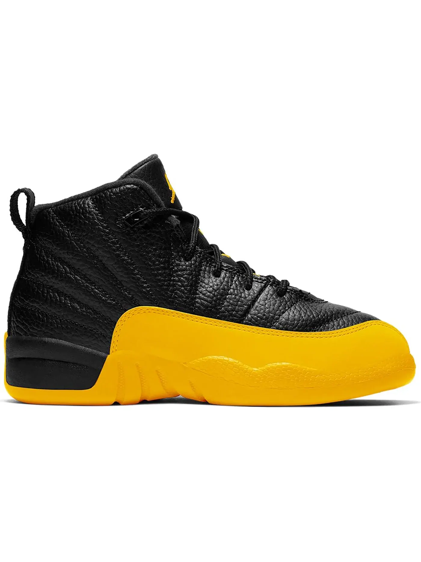 Детские кроссовки Lifestyle с принтом Jordan 12 Retro Jordan — изображение 1 из 1, черный/золотистый