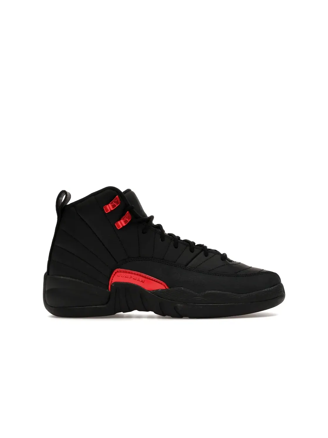 Детские кроссовки с длинным шнурованием Jordan 12 Retro Jordan — изображение 1 из 4, черный/черный/красный