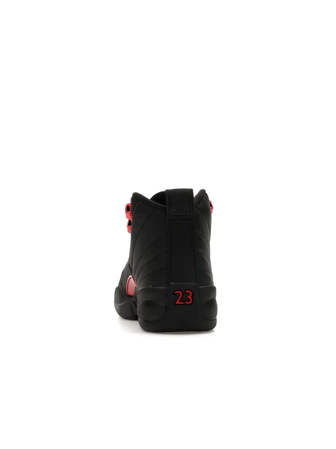 Детские кроссовки с длинным шнурованием Jordan 12 Retro Jordan — изображение 4 из 4, черный/черный/красный