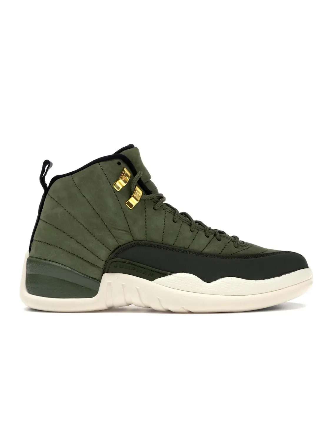 Мужские кроссовки с принтом Jordan 12 Retro Jordan — изображение 1 из 4, оливковый/черный