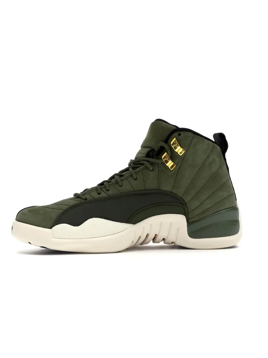 Мужские кроссовки с принтом Jordan 12 Retro Jordan — изображение 3 из 4, оливковый/черный