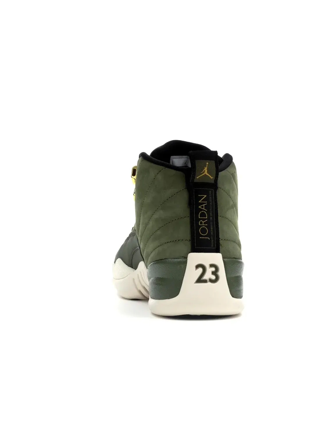Мужские кроссовки с принтом Jordan 12 Retro Jordan — изображение 4 из 4, оливковый/черный