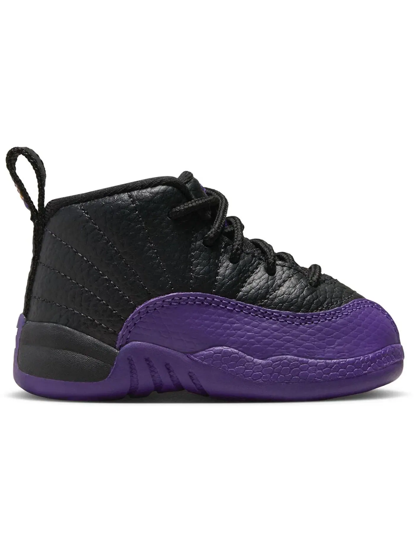 Детские кроссовки с высоким верхом Jordan 12 Retro Jordan — изображение 1 из 1, черный/фиолетовый