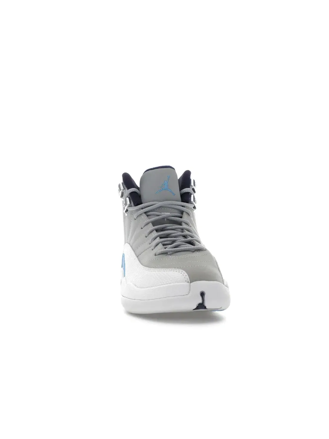 Детские кроссовки Lifestyle с высоким верхом Jordan 12 Retro Jordan — изображение 2 из 4, серый/синий-белый