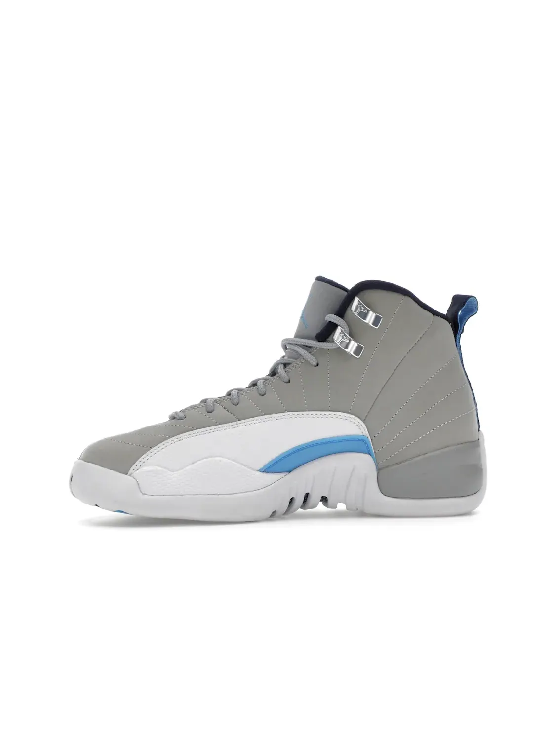 Детские кроссовки Lifestyle с высоким верхом Jordan 12 Retro Jordan — изображение 3 из 4, серый/синий-белый