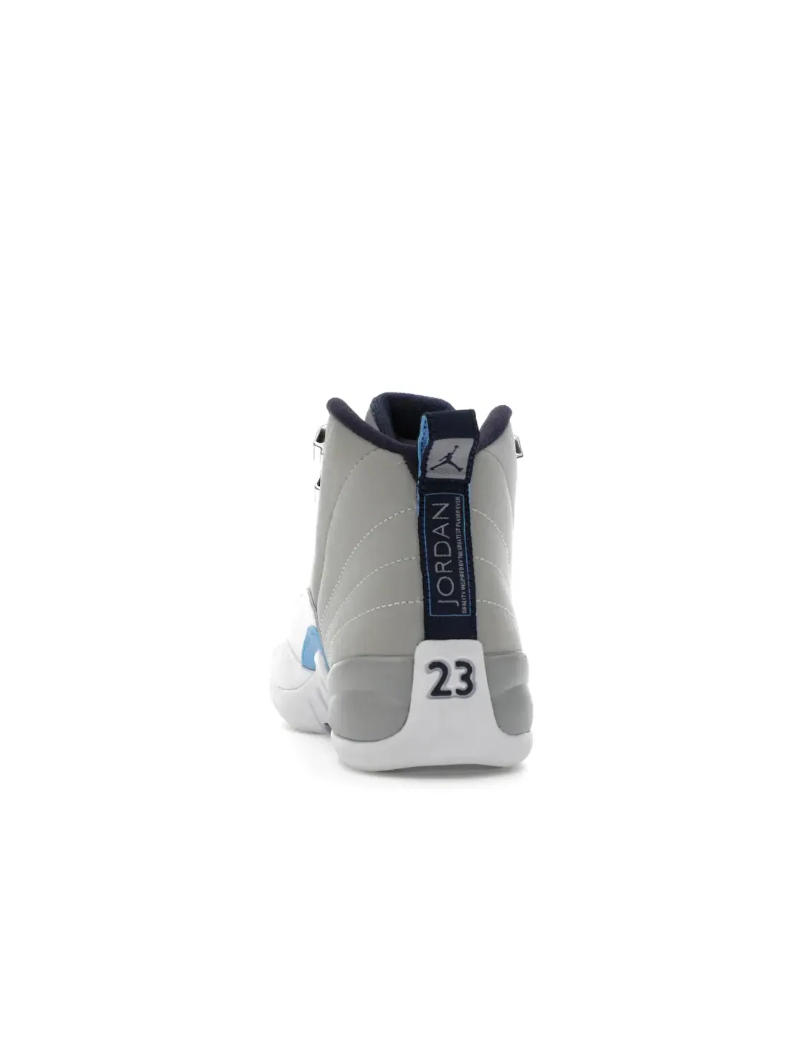 Детские кроссовки Lifestyle с высоким верхом Jordan 12 Retro Jordan — изображение 4 из 4, серый/синий-белый