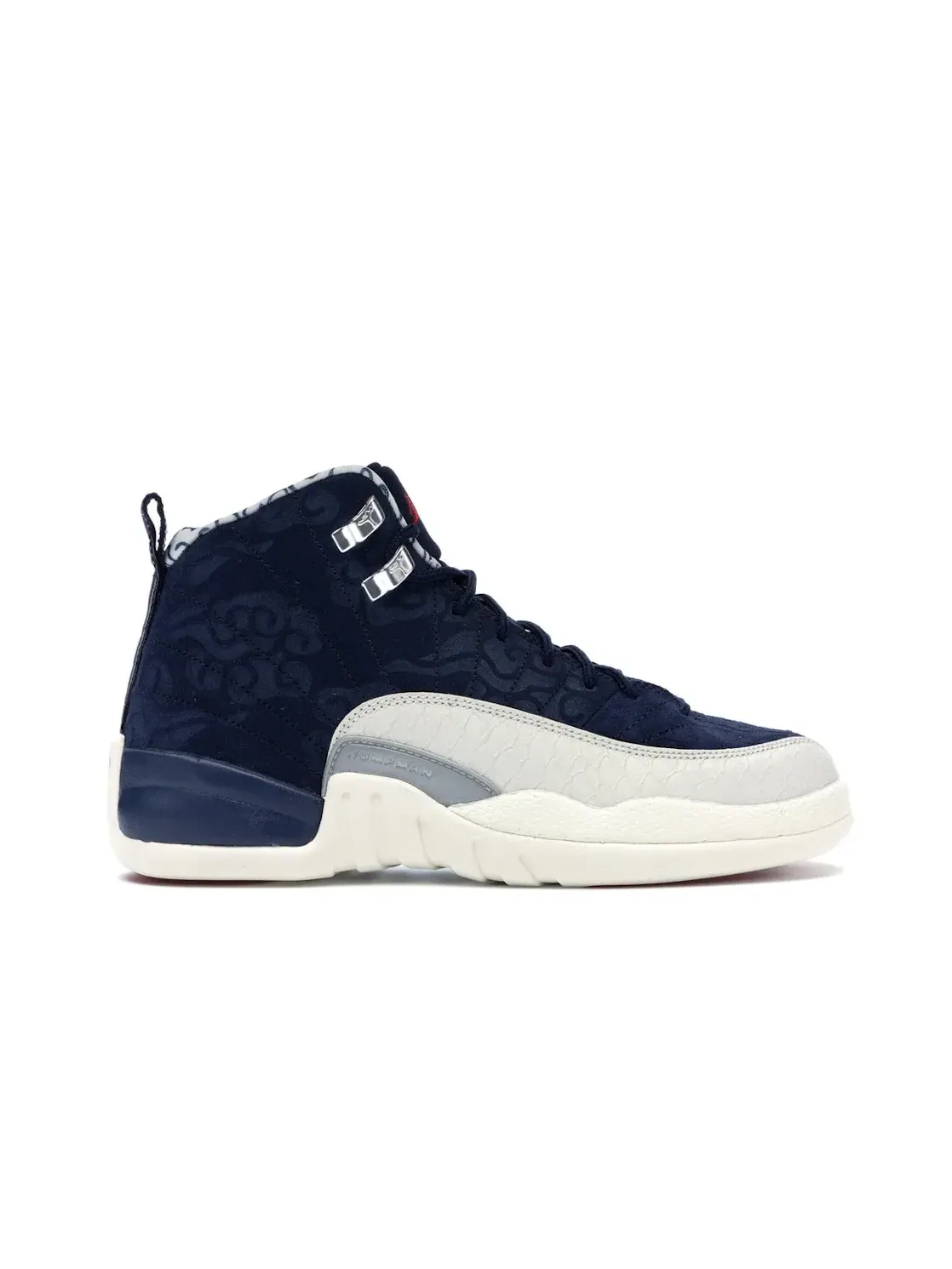 Детские кроссовки Lifestyle с принтом Jordan 12 Retro Jordan — изображение 1 из 4, темно-синий/красный