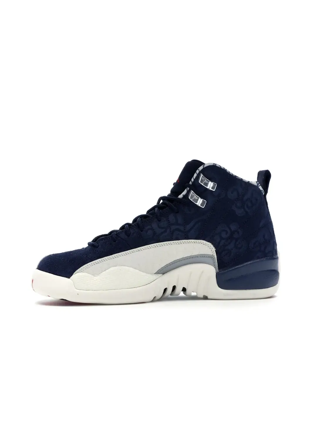 Детские кроссовки Lifestyle с принтом Jordan 12 Retro Jordan — изображение 3 из 4, темно-синий/красный