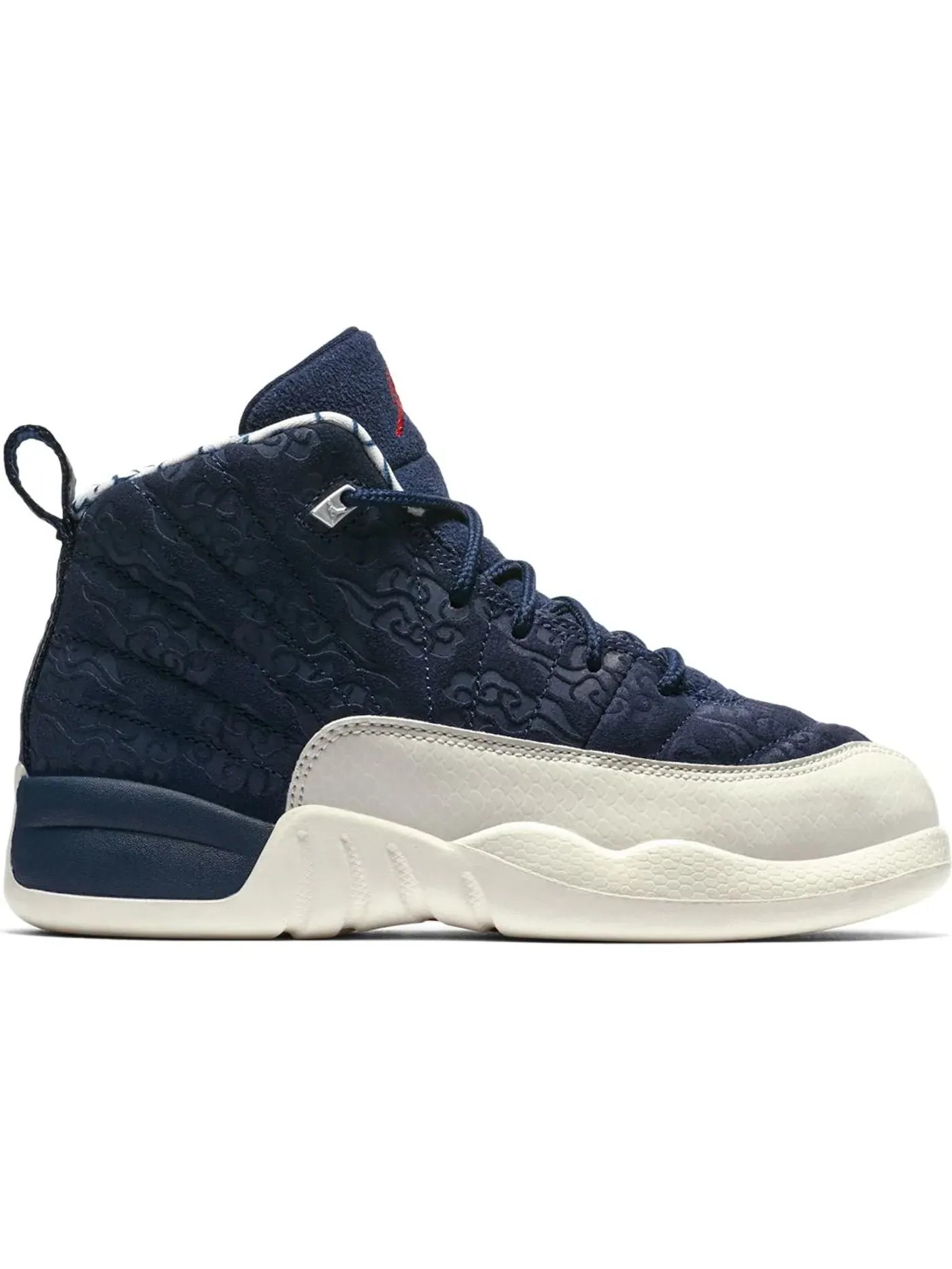 Детские кроссовки с ретро-дизайном Jordan 12 Retro Jordan — изображение 1 из 1, темно-синий/красный