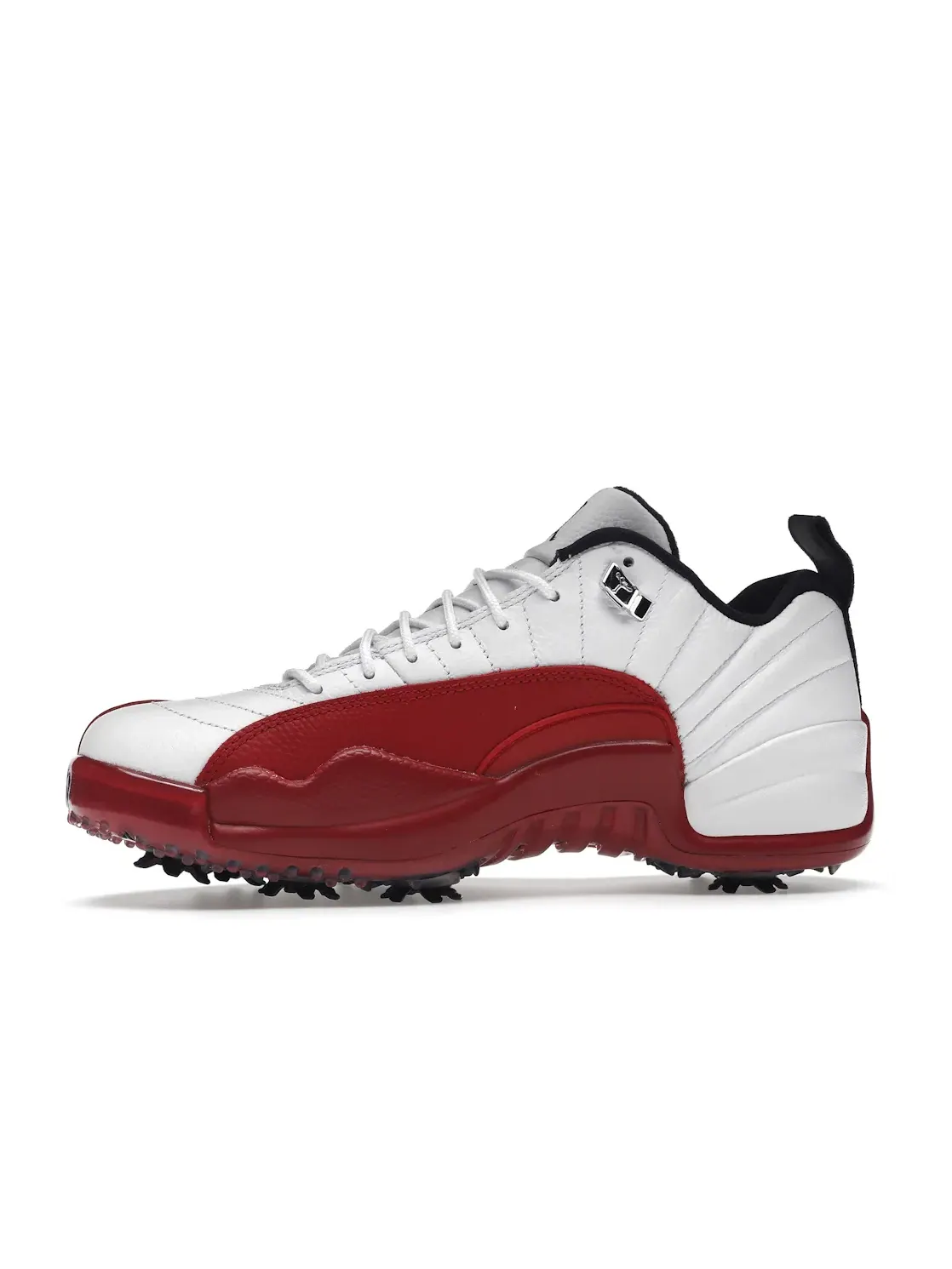 Мужские гольф-кроссовки с шипами Jordan 12 Retro Low Golf Cherry Jordan — изображение 3 из 4, белый/красный