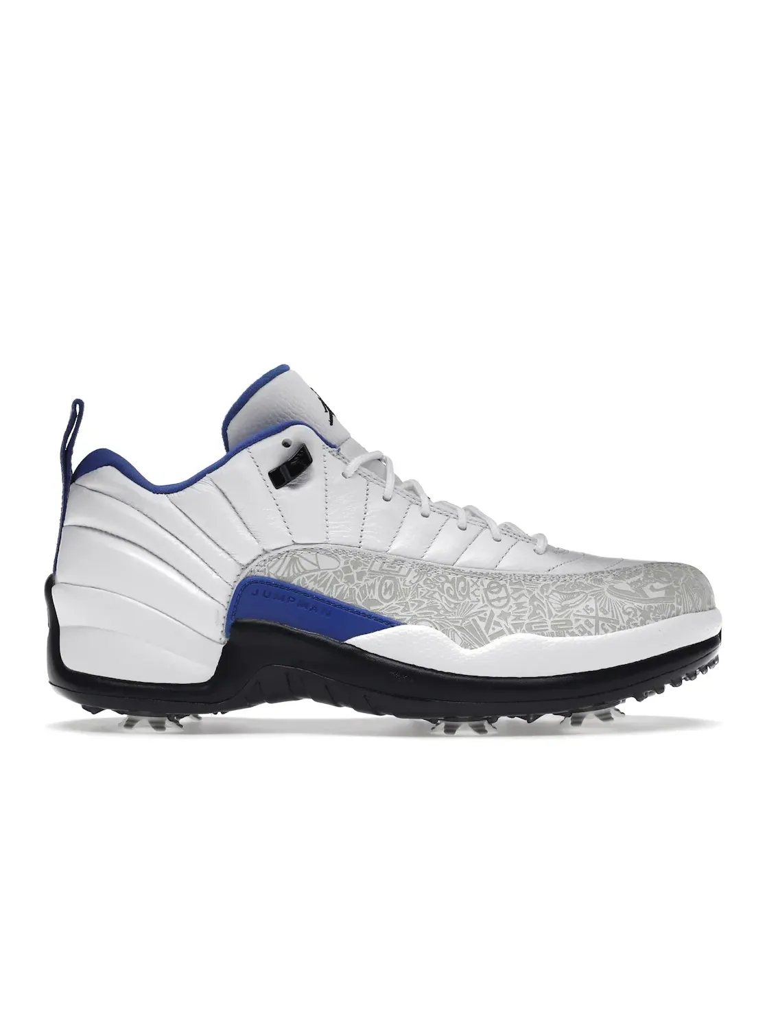 Мужские кроссовки для гольфа с лазерным узором Jordan 12 Retro Low Golf NRG P22 Jordan — изображение 1 из 4, белый//черный