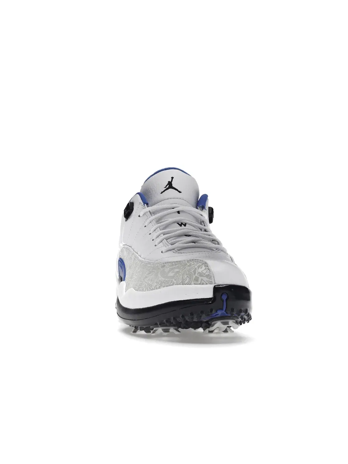 Мужские кроссовки для гольфа с лазерным узором Jordan 12 Retro Low Golf NRG P22 Jordan — изображение 2 из 4, белый//черный