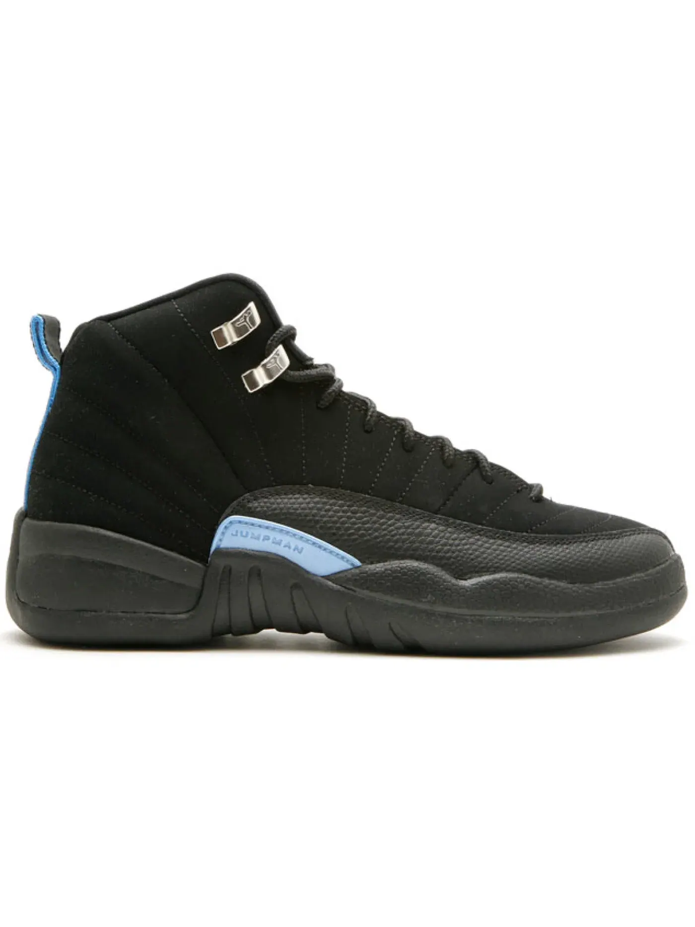 Детские кроссовки Lifestyle с замшевым верхом Jordan 12 Retro Jordan — изображение 1 из 1, черный/белый-синий