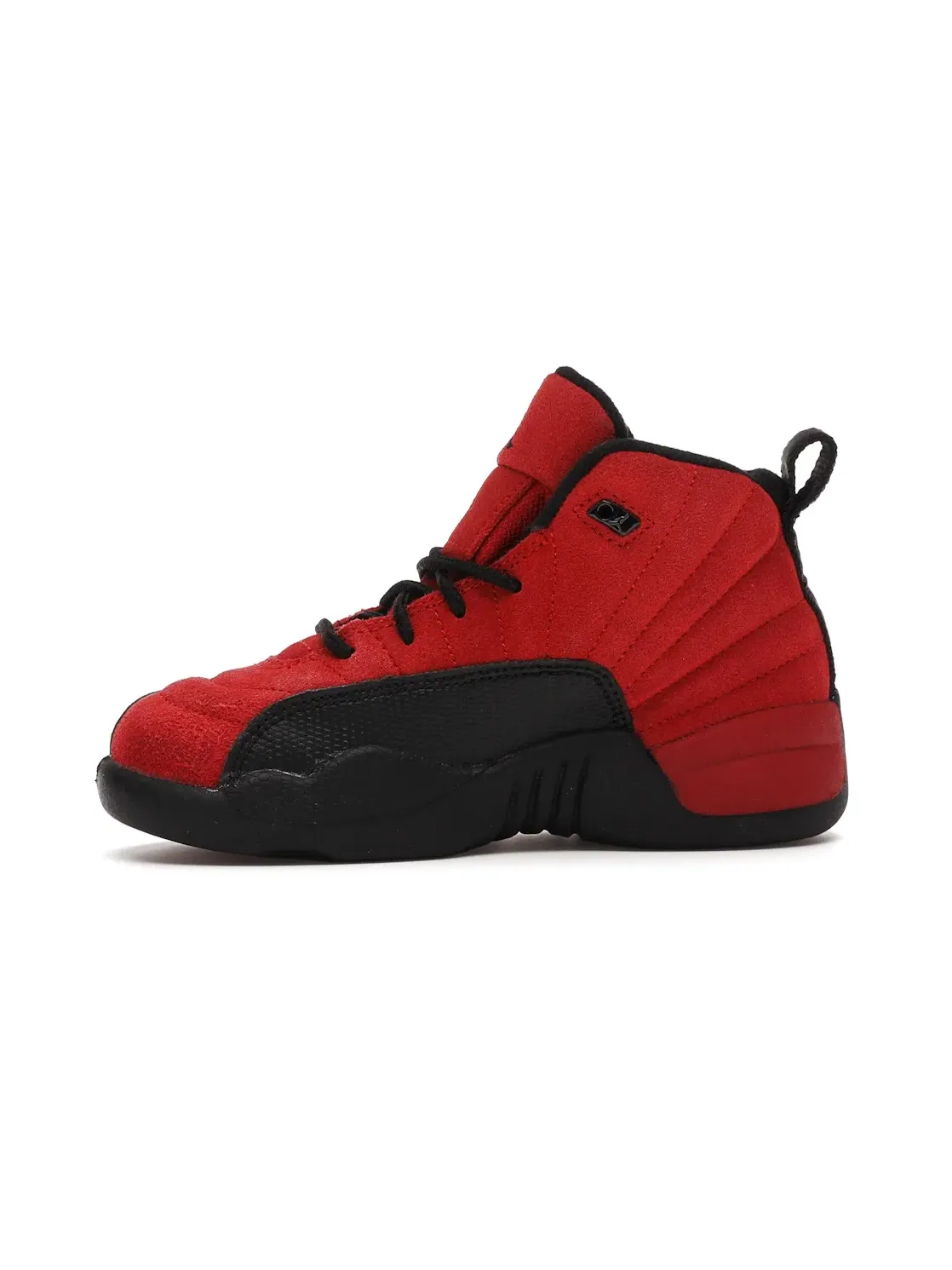 Детские кроссовки баскетбольные Reverse Flu Game Jordan 12 Retro — изображение 3 из 4, красный/черный