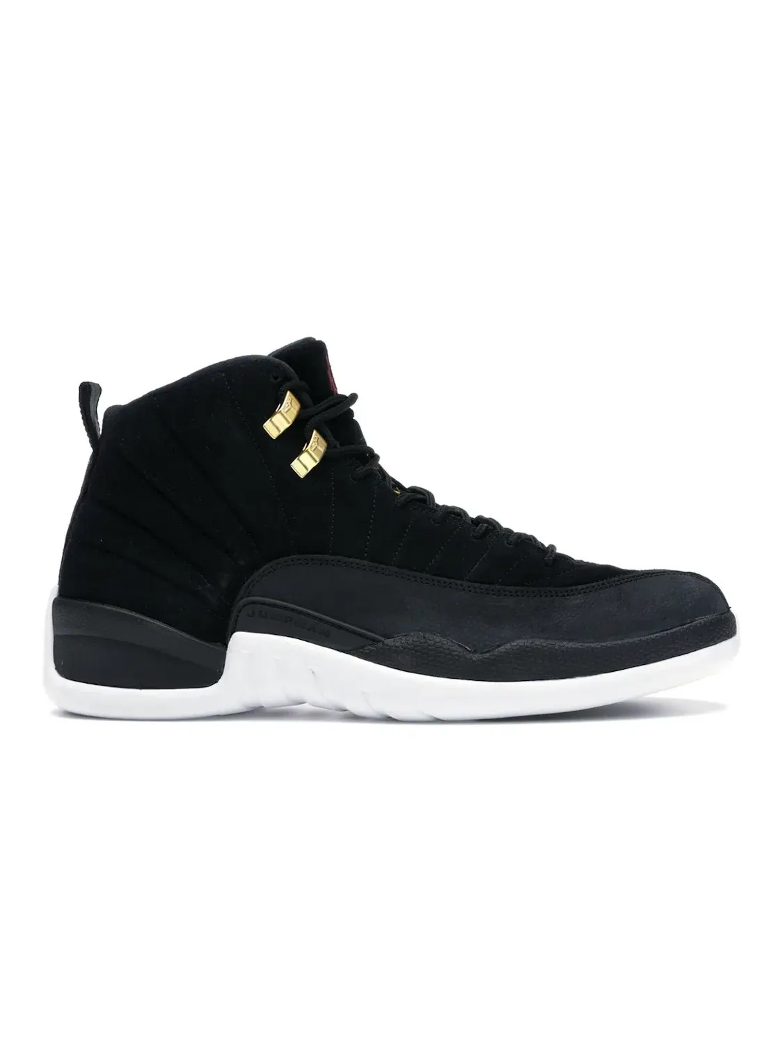 Мужские кроссовки высокие с принтом Jordan 12 Retro — изображение 1 из 4, черный/белый--черный