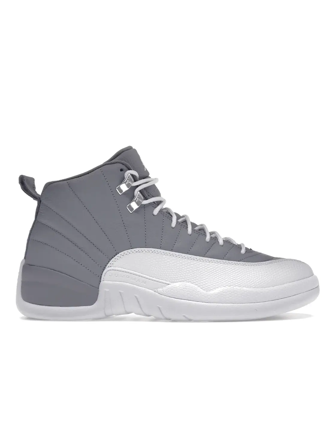 Мужские кроссовки с длинным язычком Jordan 12 Retro Jordan — изображение 1 из 4, белый/серый