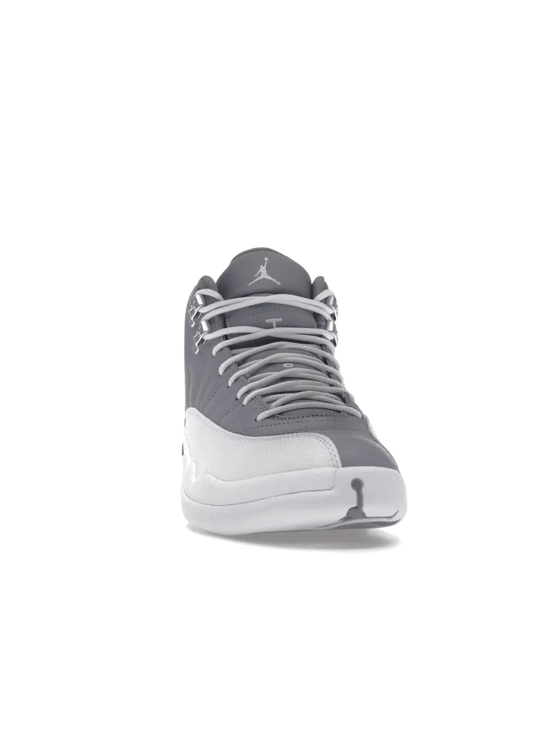 Мужские кроссовки с длинным язычком Jordan 12 Retro Jordan — изображение 2 из 4, белый/серый