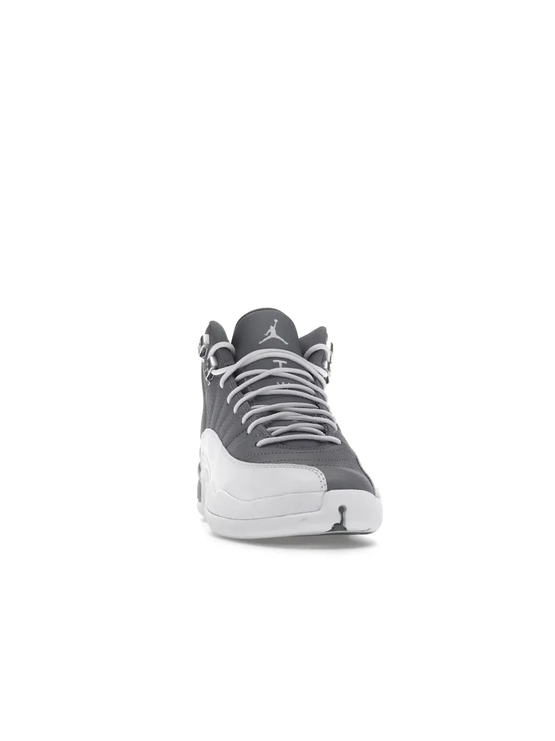 Детские кроссовки Lifestyle с верхом из кожи и замши Jordan 12 Retro — изображение 2 из 4, белый/серый