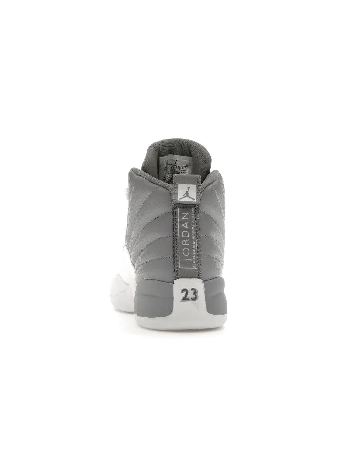 Детские кроссовки с замшевой отделкой Jordan 12 Retro — изображение 4 из 4, белый/серый