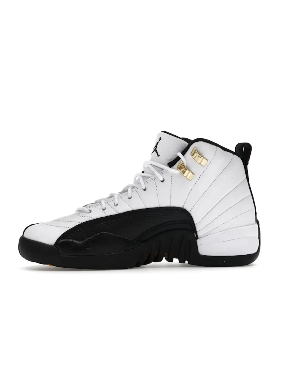 Детские кроссовки Lifestyle с контрастной расцветкой Jordan 12 Retro Taxi 2025 GS — изображение 3 из 4, белый/черный
