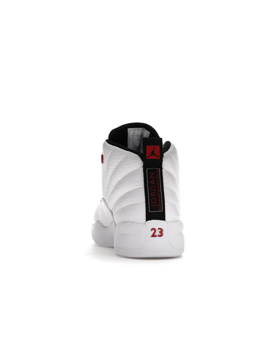 Детские кроссовки с принтом Jordan 12 Retro Jordan — изображение 4 из 4, белый/черный-красный