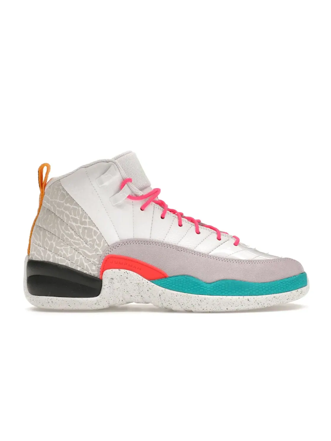 Детские кроссовки Lifestyle Jordan 12 Retro Jordan — изображение 1 из 4, белый/зеленый