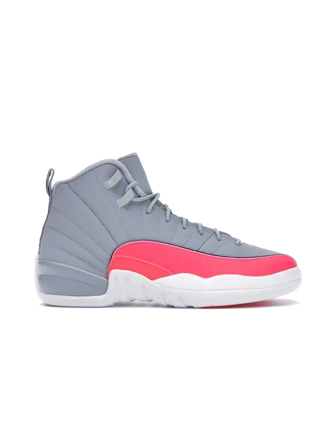 Детские кроссовки для активного отдыха Jordan 12 Retro Jordan — изображение 1 из 4, серый/розовый-черный