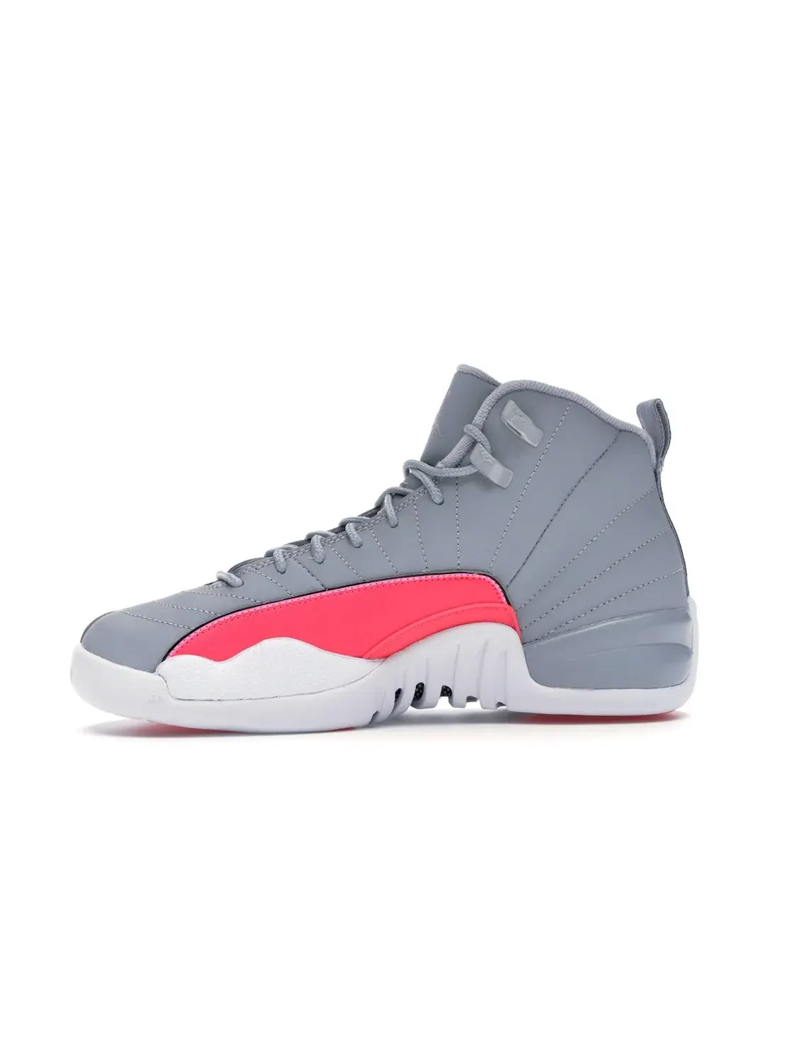 Детские кроссовки для активного отдыха Jordan 12 Retro Jordan — изображение 3 из 4, серый/розовый-черный