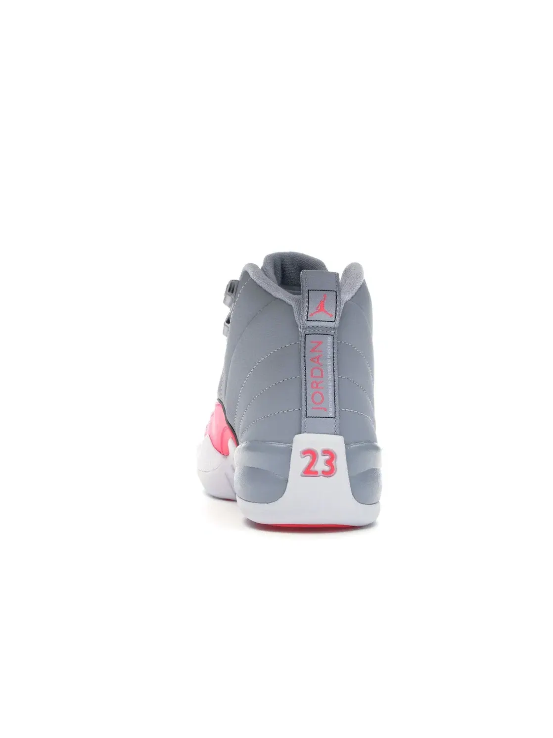 Детские кроссовки для активного отдыха Jordan 12 Retro Jordan — изображение 4 из 4, серый/розовый-черный