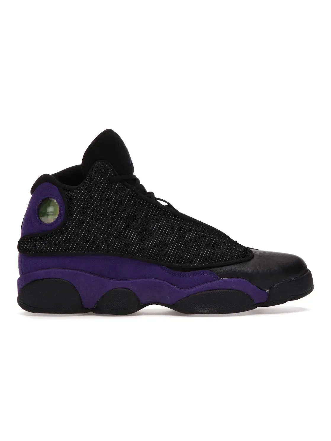 Детские кроссовки с верхом из замши и кожи Jordan 13 Retro — изображение 1 из 4, черный/фиолетовый-белый