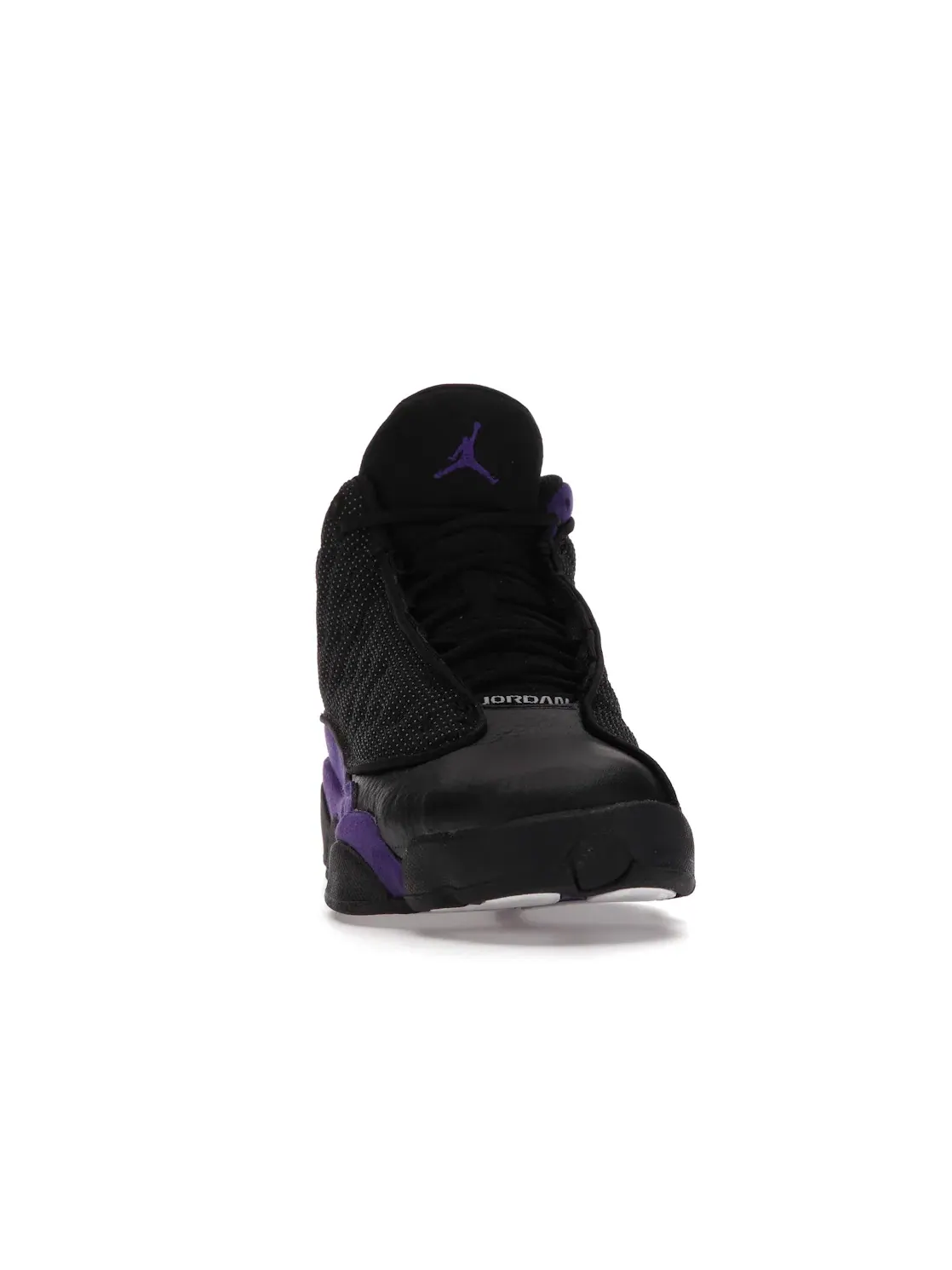 Детские кроссовки с верхом из замши и кожи Jordan 13 Retro — изображение 2 из 4, черный/фиолетовый-белый