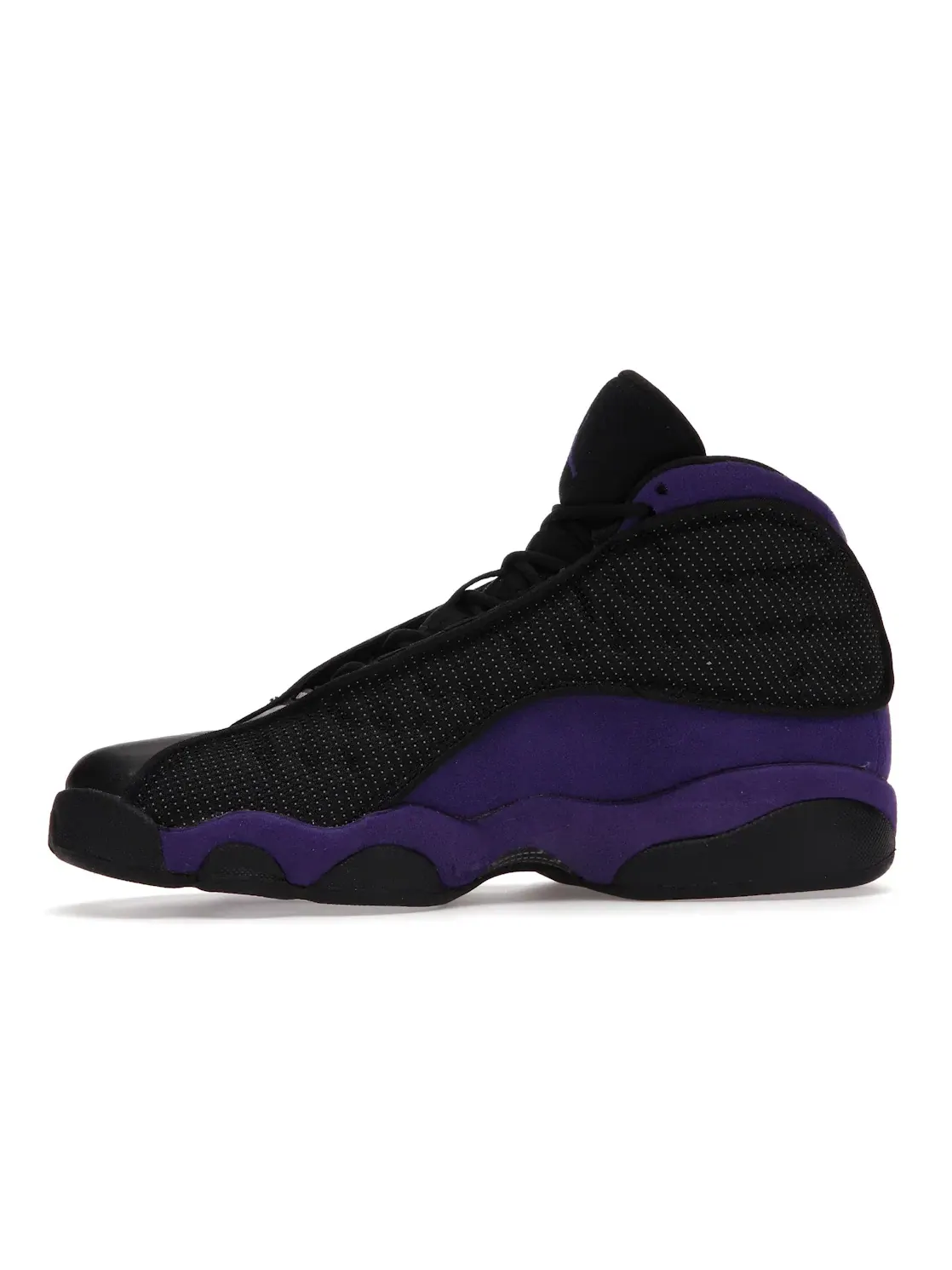 Детские кроссовки с верхом из замши и кожи Jordan 13 Retro — изображение 3 из 4, черный/фиолетовый-белый