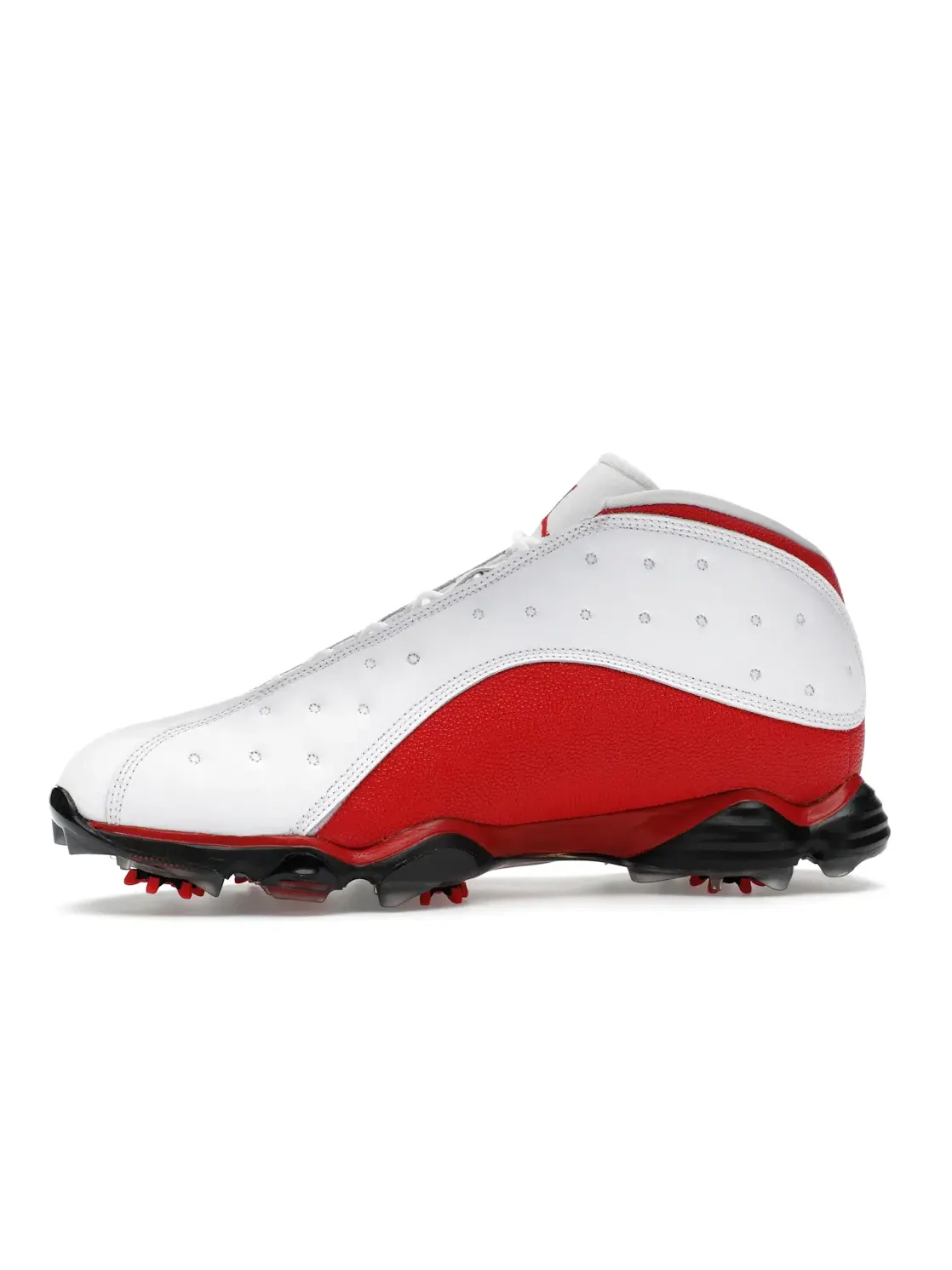 Мужские гольф-туфли с кожаным верхом Jordan 13 Retro Golf Cleat Jordan — изображение 3 из 4, белый/красный