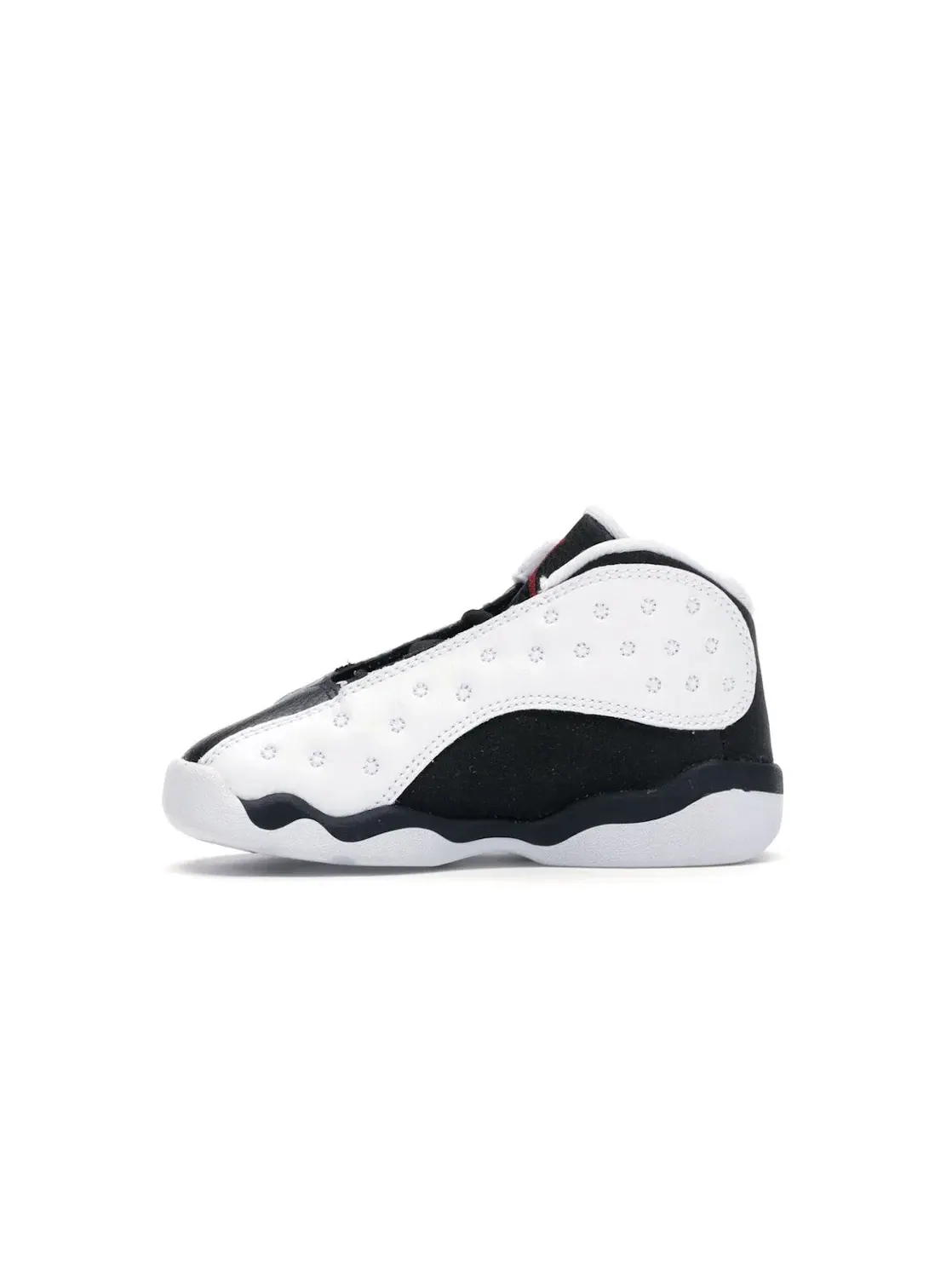 Детские кроссовки с длинным язычком Jordan 13 Retro Jordan — изображение 3 из 4, белый/красный-черный