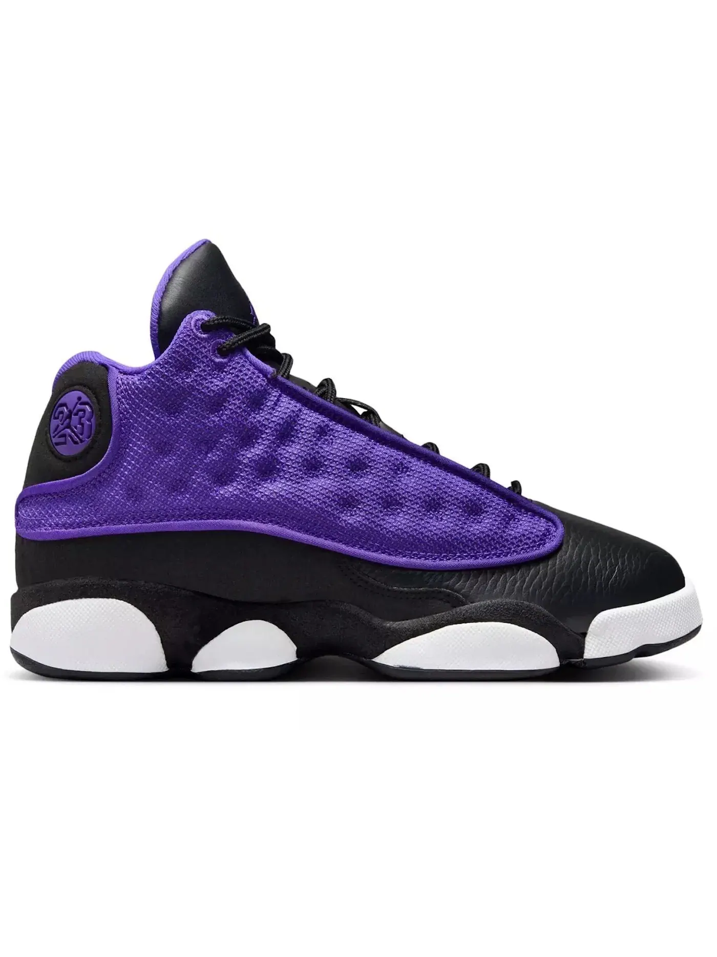 Детские кроссовки для мальчиков с замшевыми вставками Jordan 13 Retro Jordan — изображение 1 из 1, фиолетовый/черный/белый