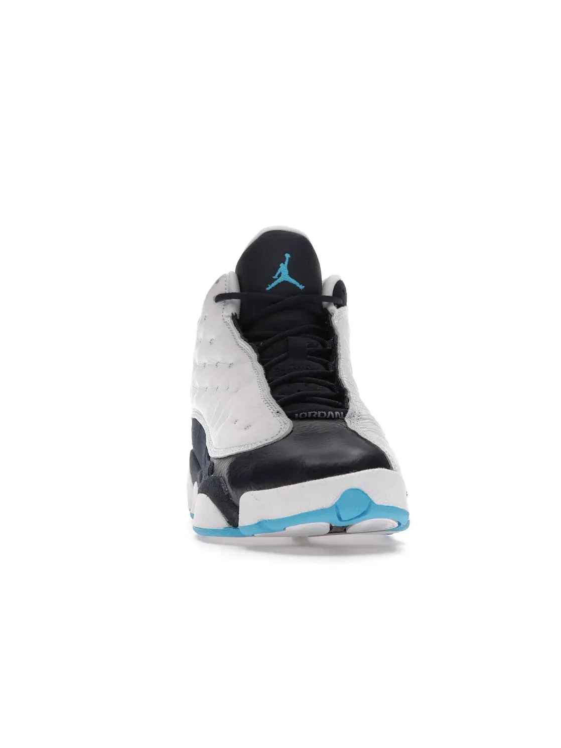 Детские кроссовки Lifestyle с кожаным верхом Jordan 13 Retro — изображение 2 из 4, белый/-темный синий