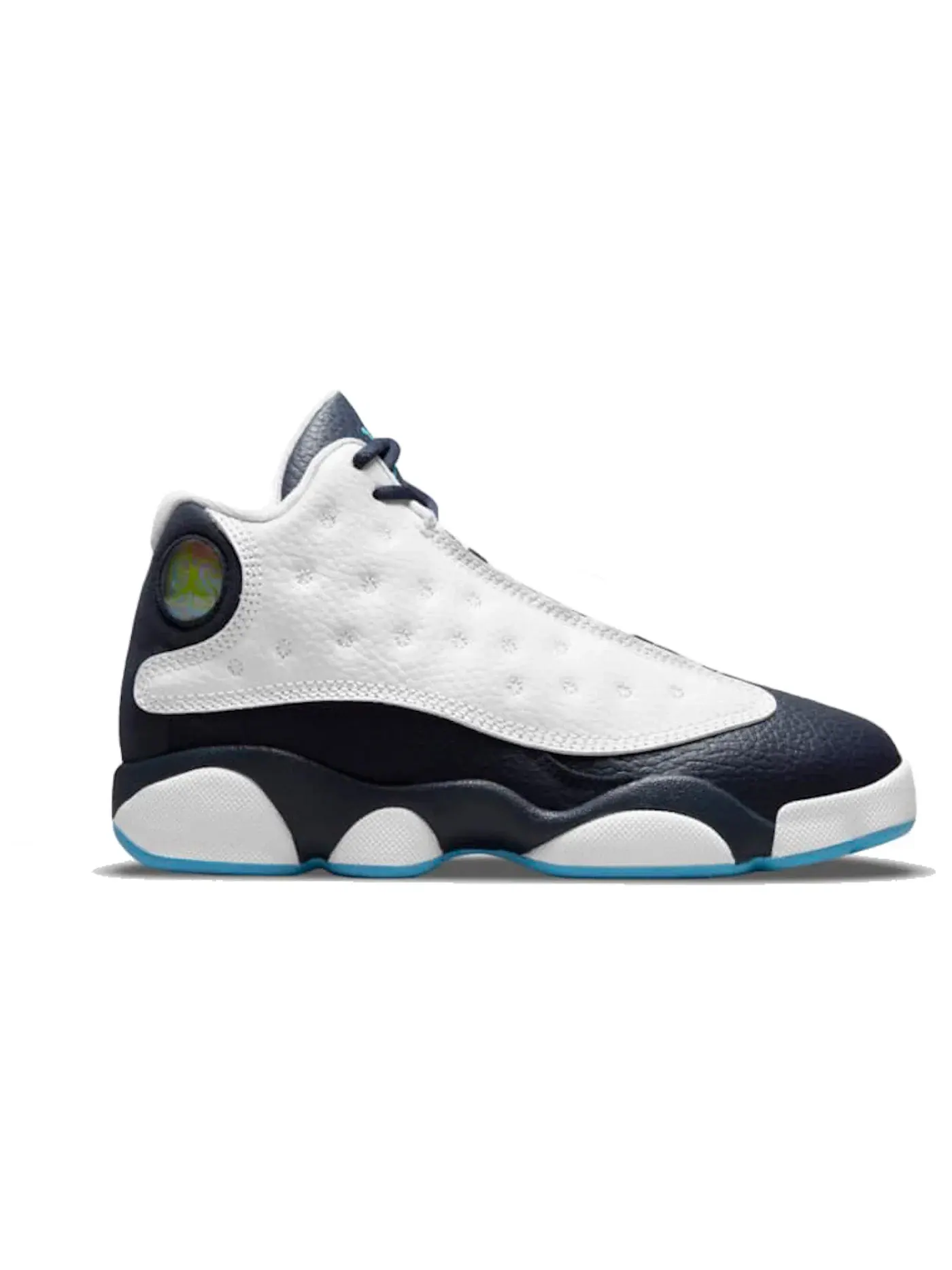 Детские кроссовки с премиальной кожи Jordan 13 Retro Jordan — изображение 1 из 1, белый/-темный синий