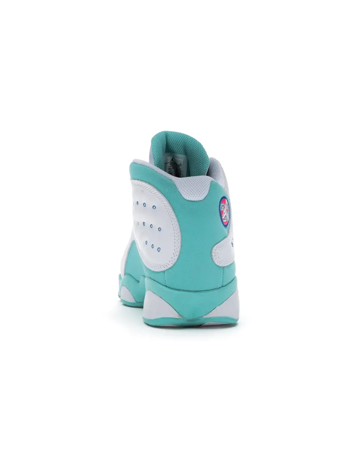 Детские кроссовки для мальчиков и девочек с принтом Jordan 13 Retro Jordan — изображение 4 из 4, белый/-зеленый-розовый